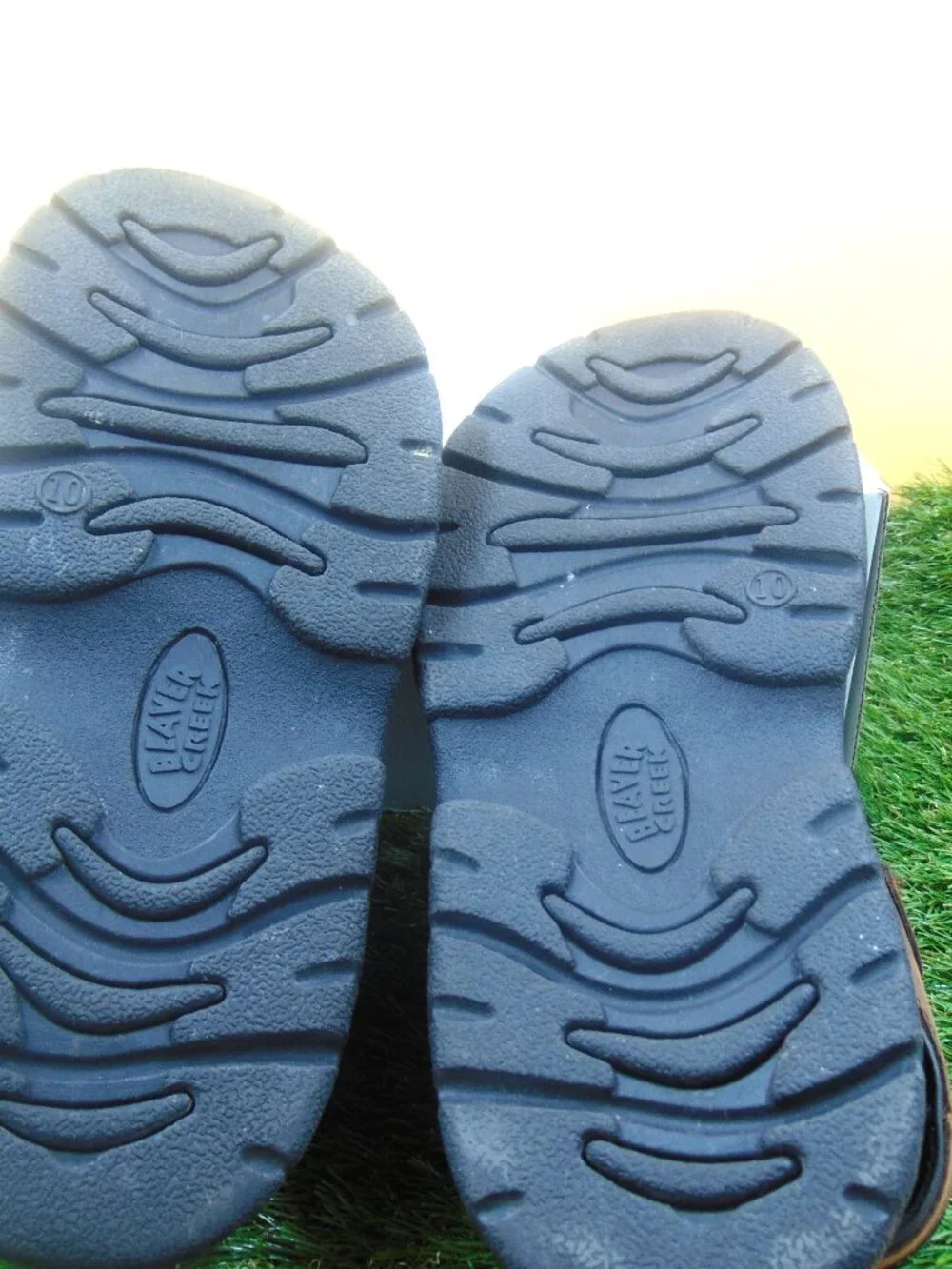 Beaver Creek Mens Sandals Size 10M Brown Leather Comfort Adjustable Straps EUC